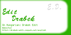 edit drabek business card